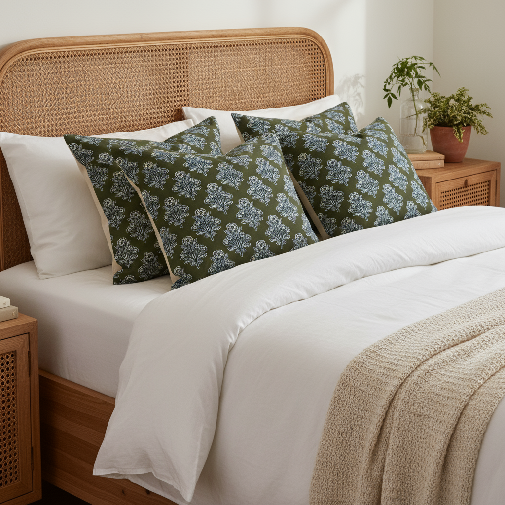 Wren (Sage) Premium Pillow