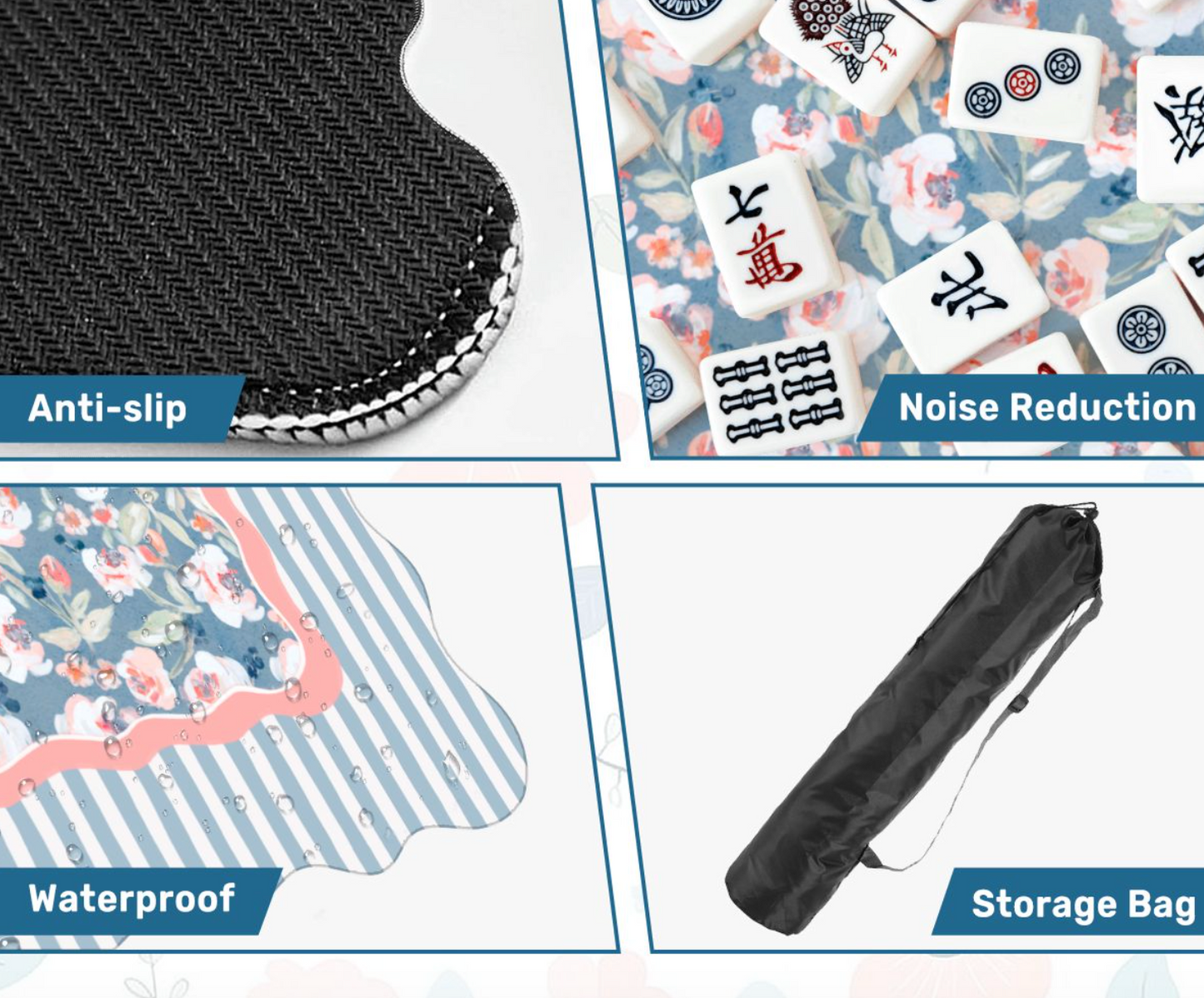 Daphne Scalloped Edge Mahjong Mat (Non-Neoprene)