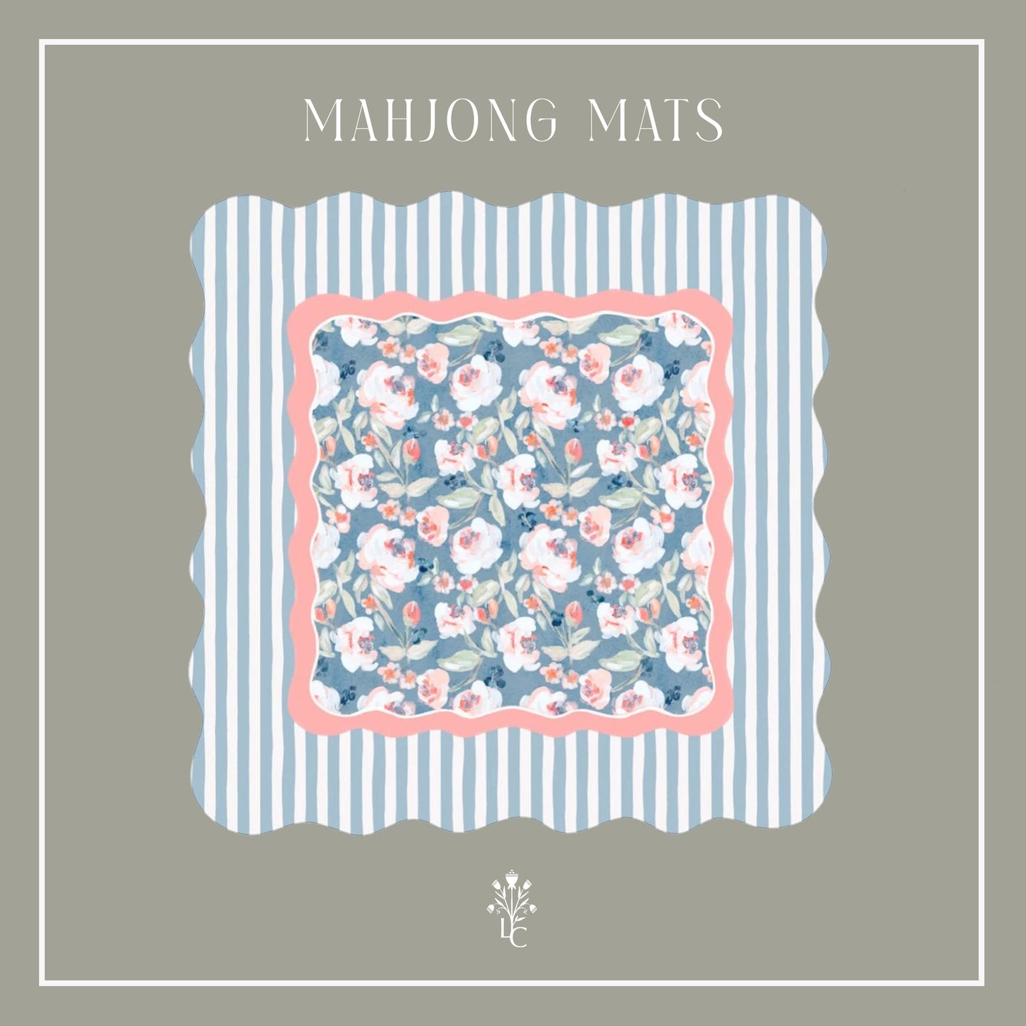 Daphne Scalloped Edge Mahjong Mat (Non-Neoprene)