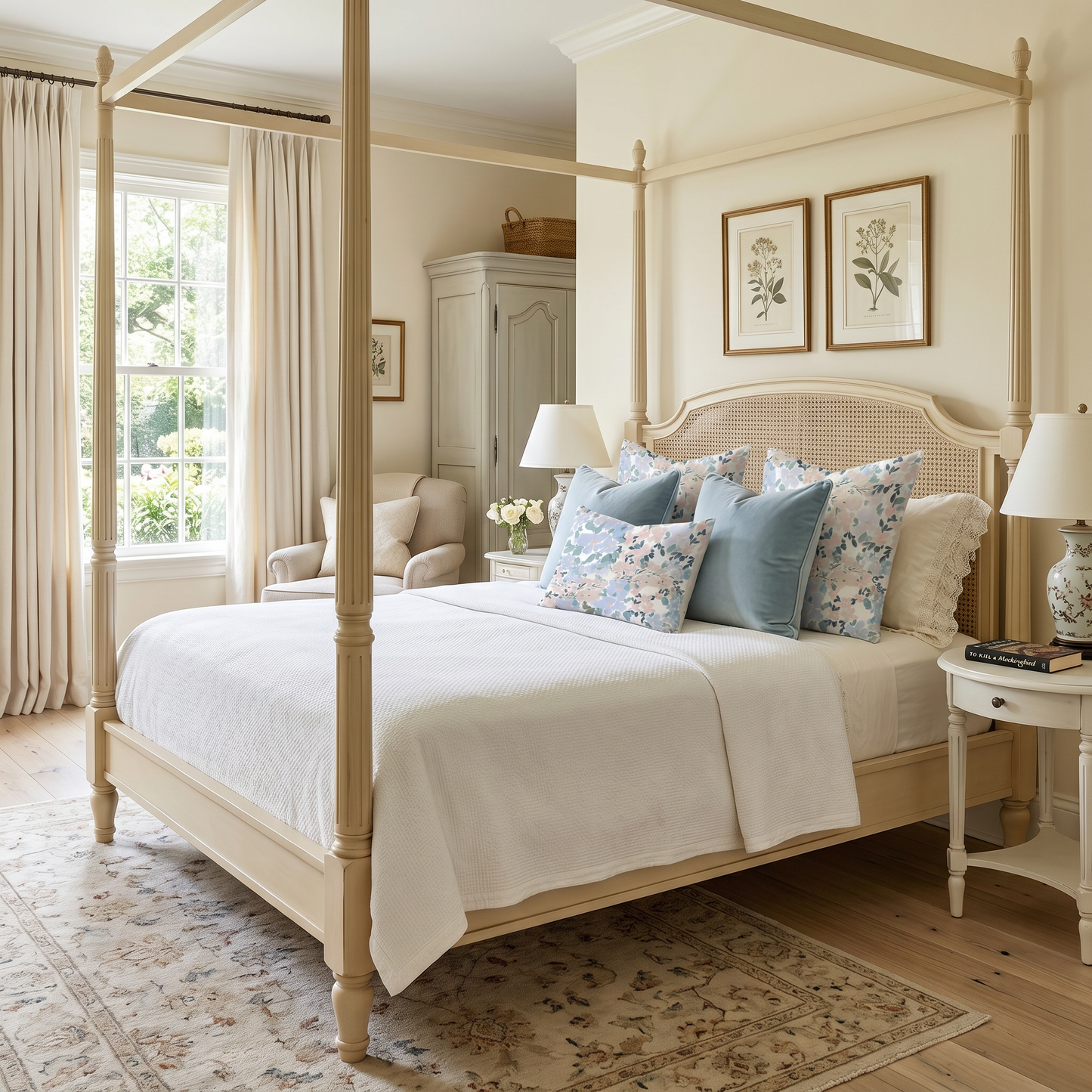 Shoreline Bloom Premium Pillow