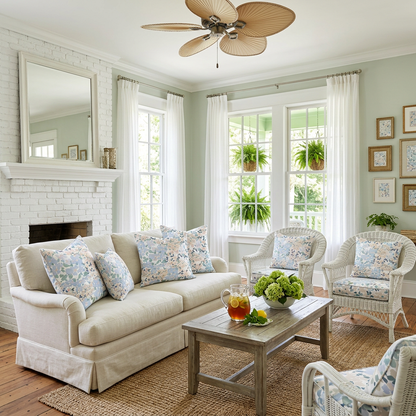 Shoreline Bloom Premium Pillow